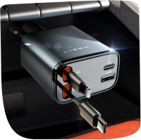 LISEN Retractable Car Charger 84W